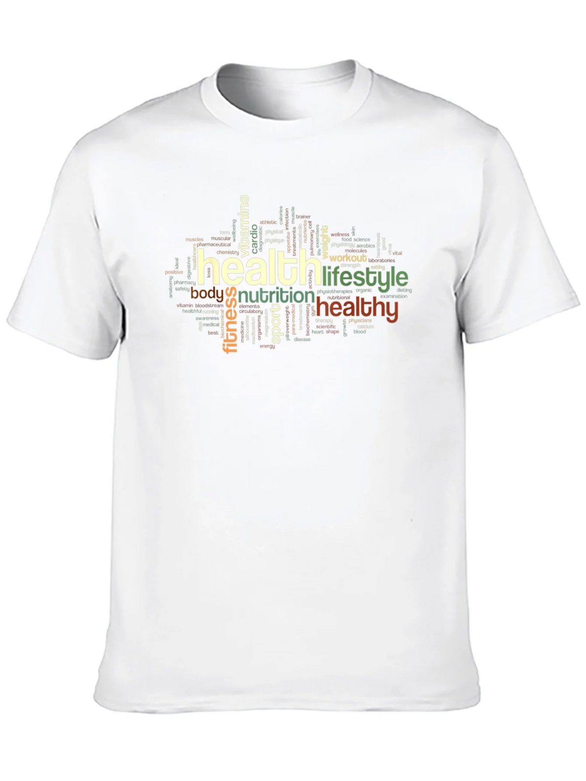 Health & Lifestyle Word Art T-Shirt product image 9