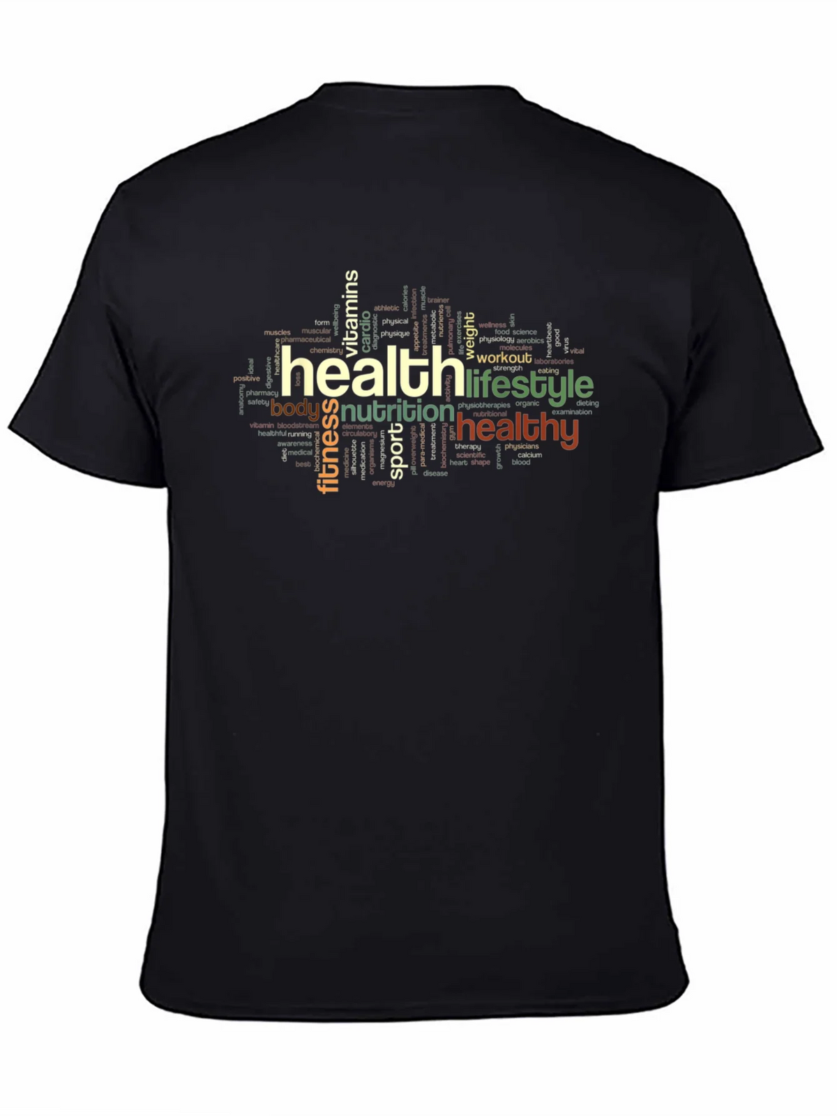 Health & Lifestyle Word Art T-Shirt product image 4