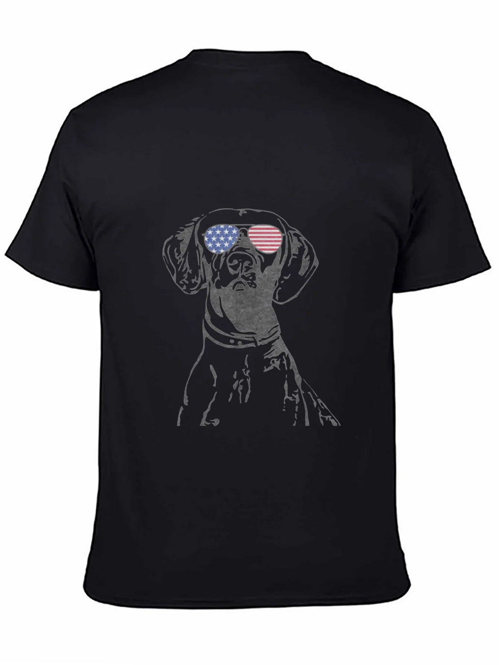 Dog with USA Flag Sunglasses Mens Tee product image 4