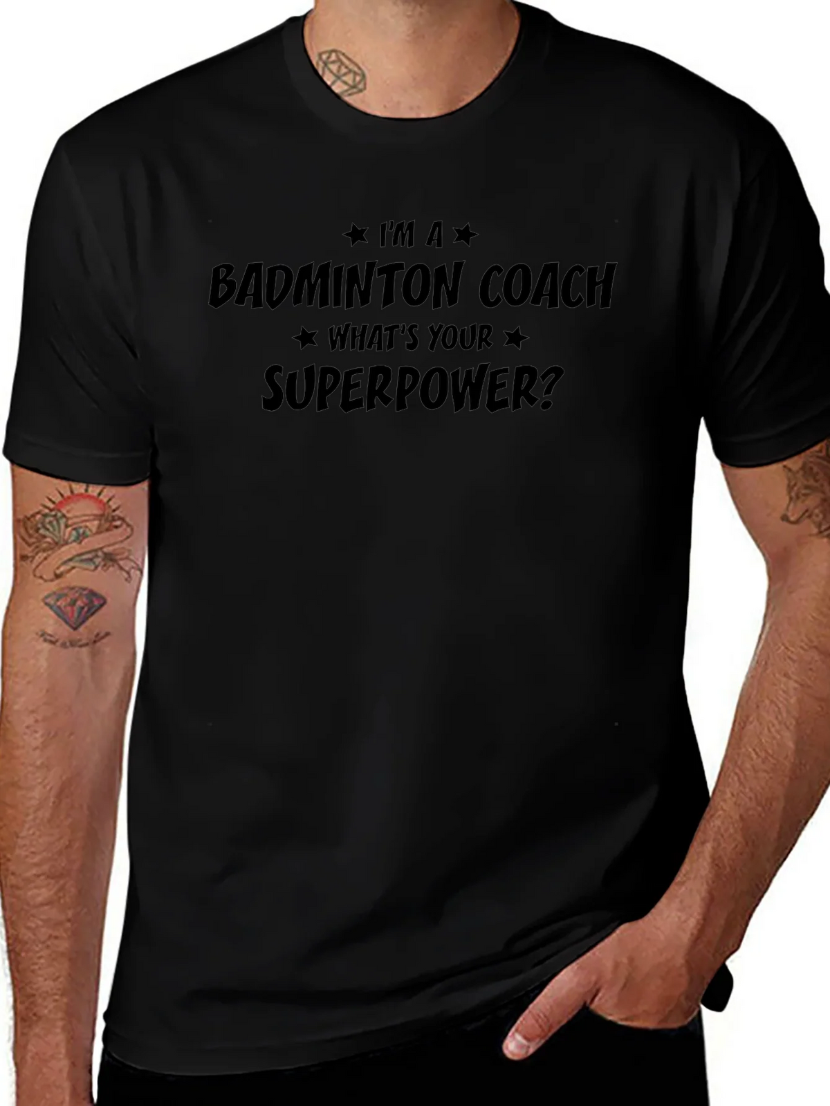 Badminton Coach Superpower T-Shirt product image 1