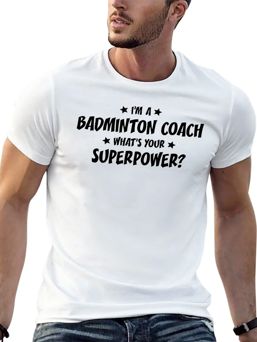 Badminton Coach Superpower T-Shirt product image 11