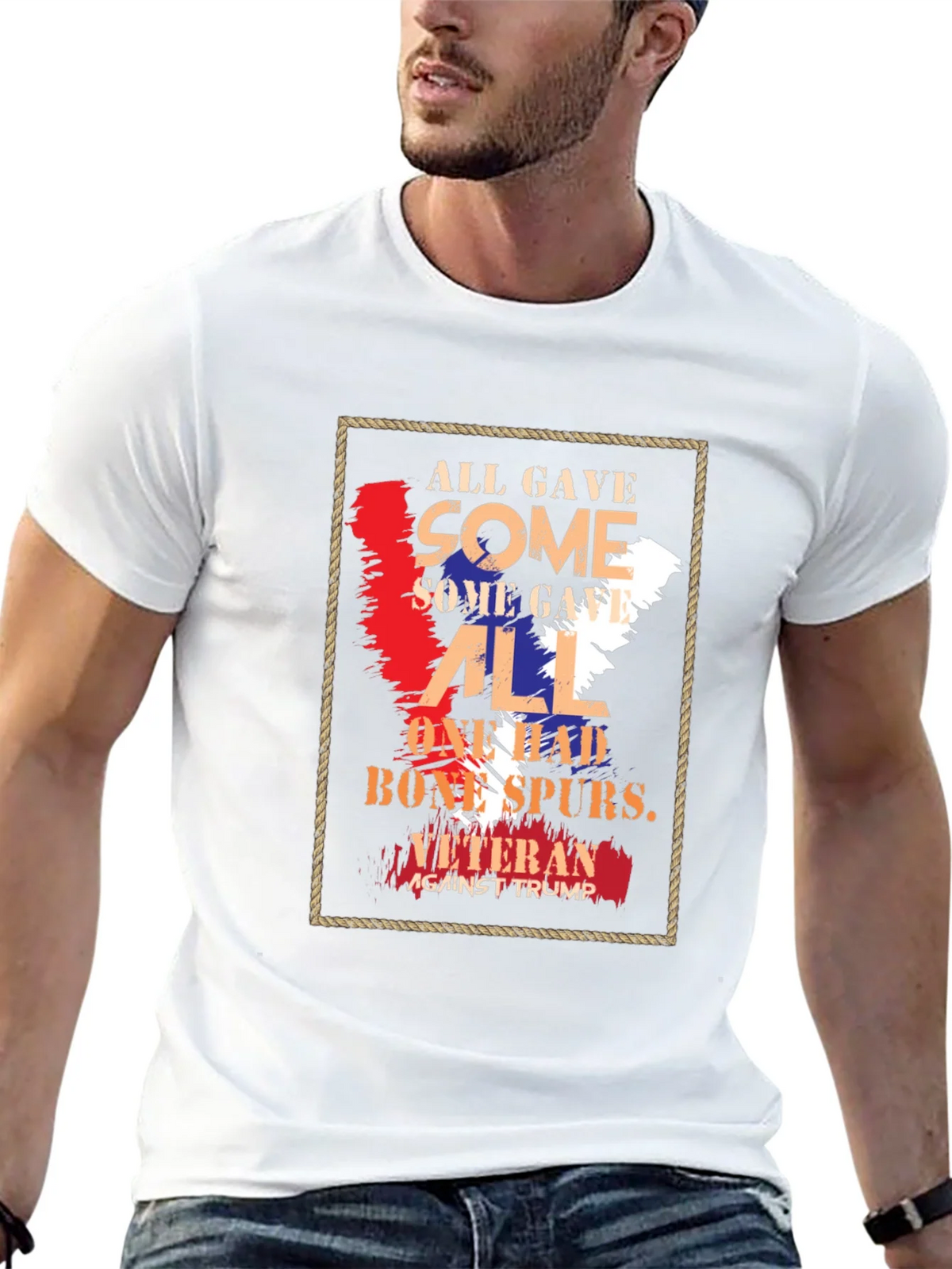 Veteran Against Trump Graphic T-Shirt product image 4