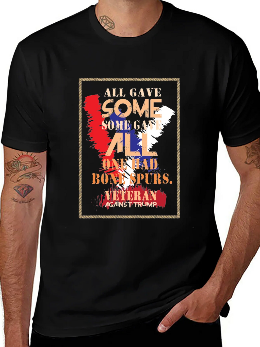 Veteran Against Trump Graphic T-Shirt product image 1