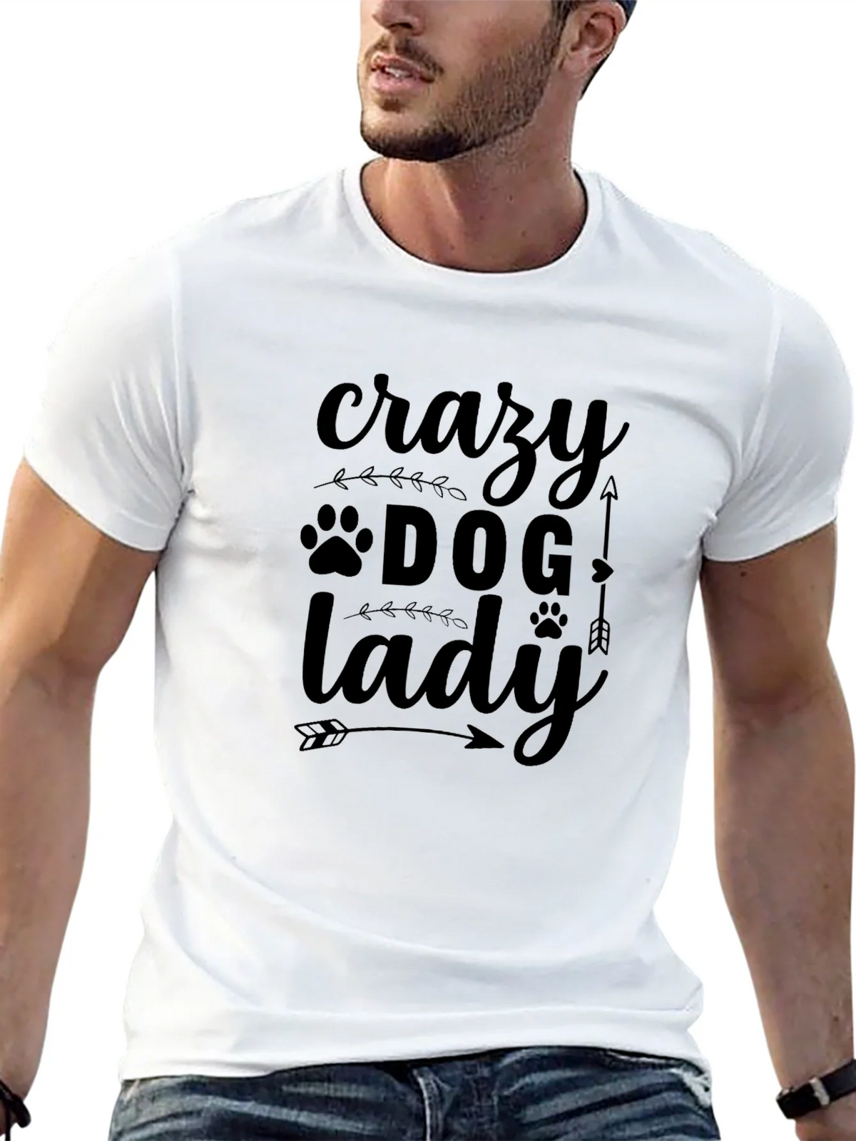 Crazy Dog Lady T-Shirt - Novelty Pet Lover Tee product image 12