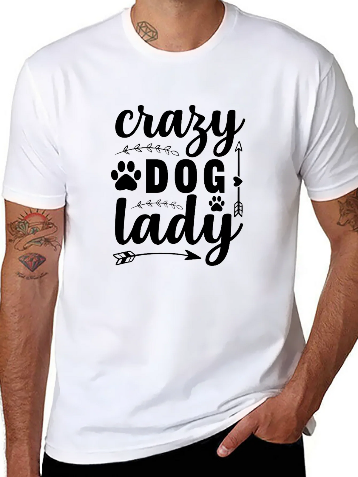 Crazy Dog Lady T-Shirt - Novelty Pet Lover Tee product image 7