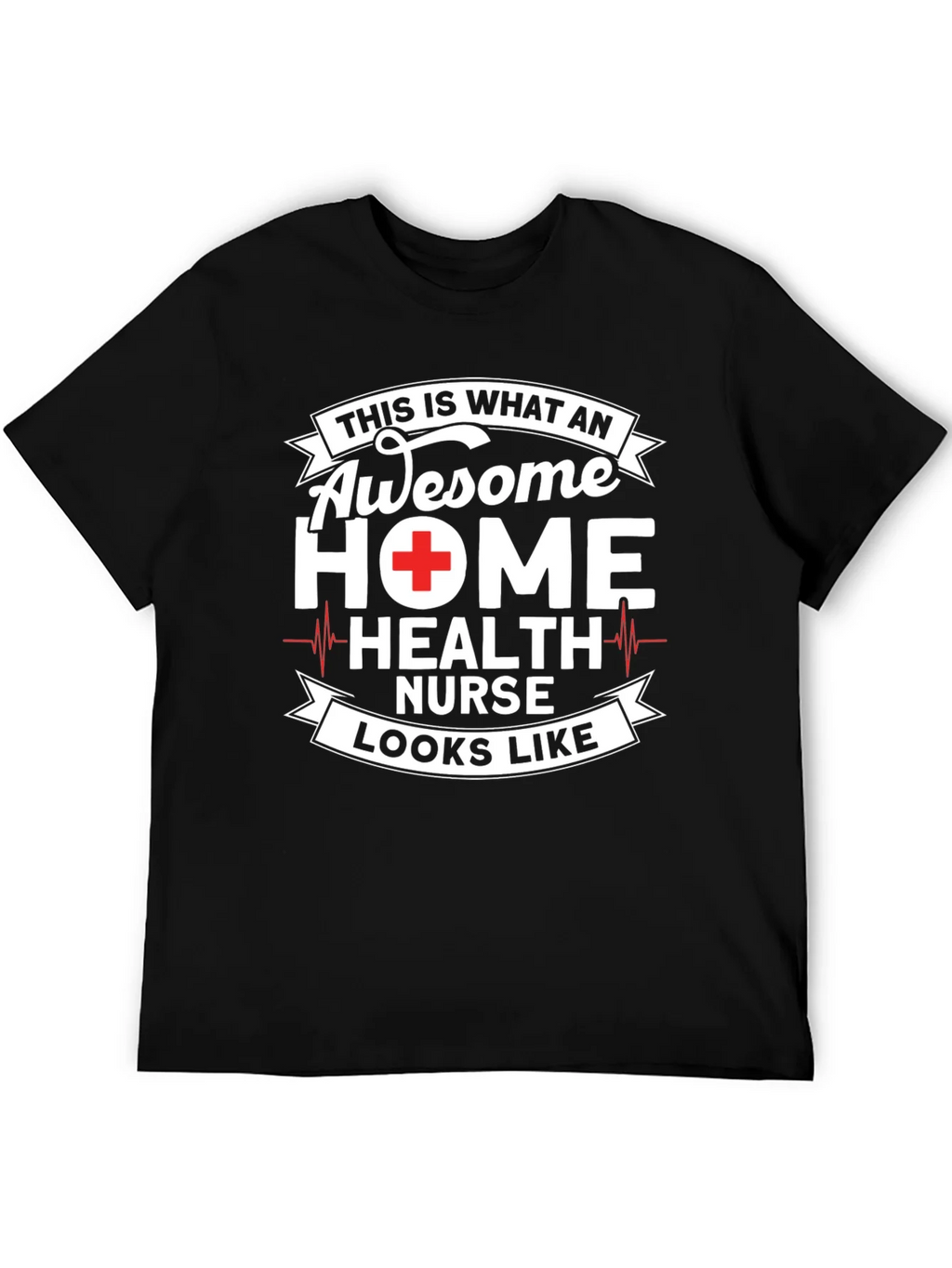 Awesome Home Health Nurse Graphic T-Shirt product image 5