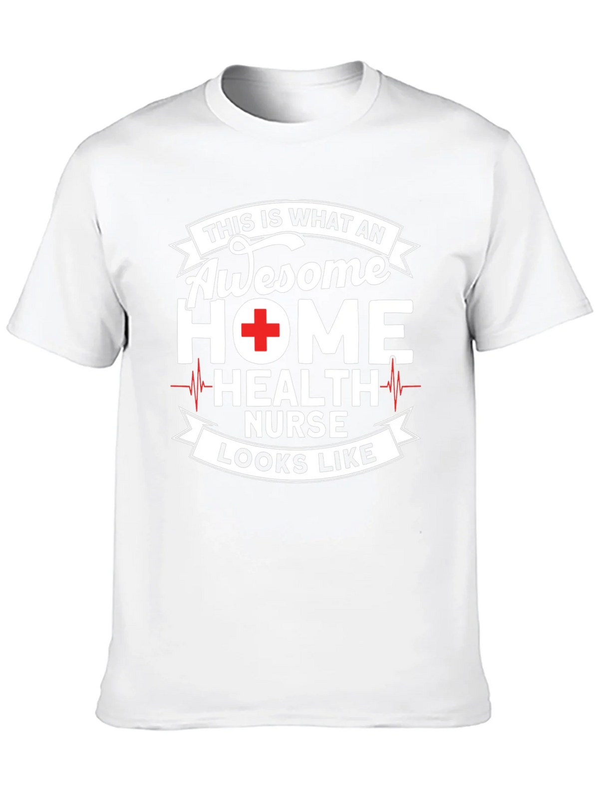 Awesome Home Health Nurse Graphic T-Shirt product image 9
