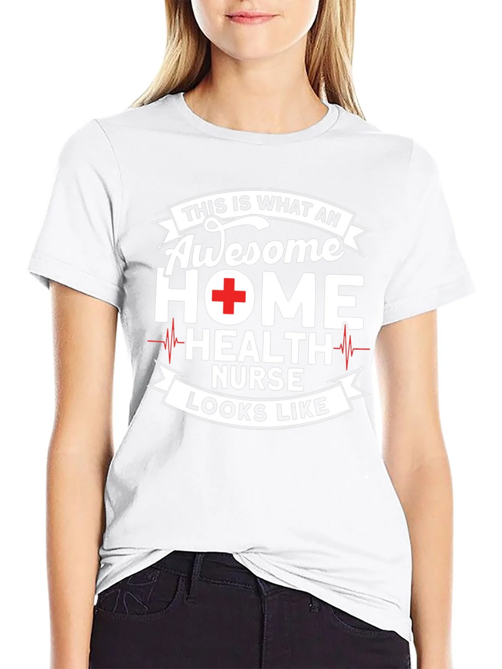 Awesome Home Health Nurse Graphic T-Shirt product image 8
