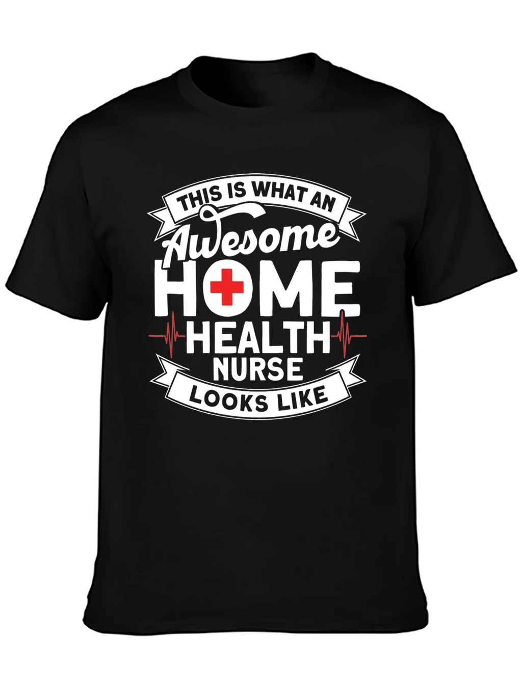 Awesome Home Health Nurse Graphic T-Shirt product image 3