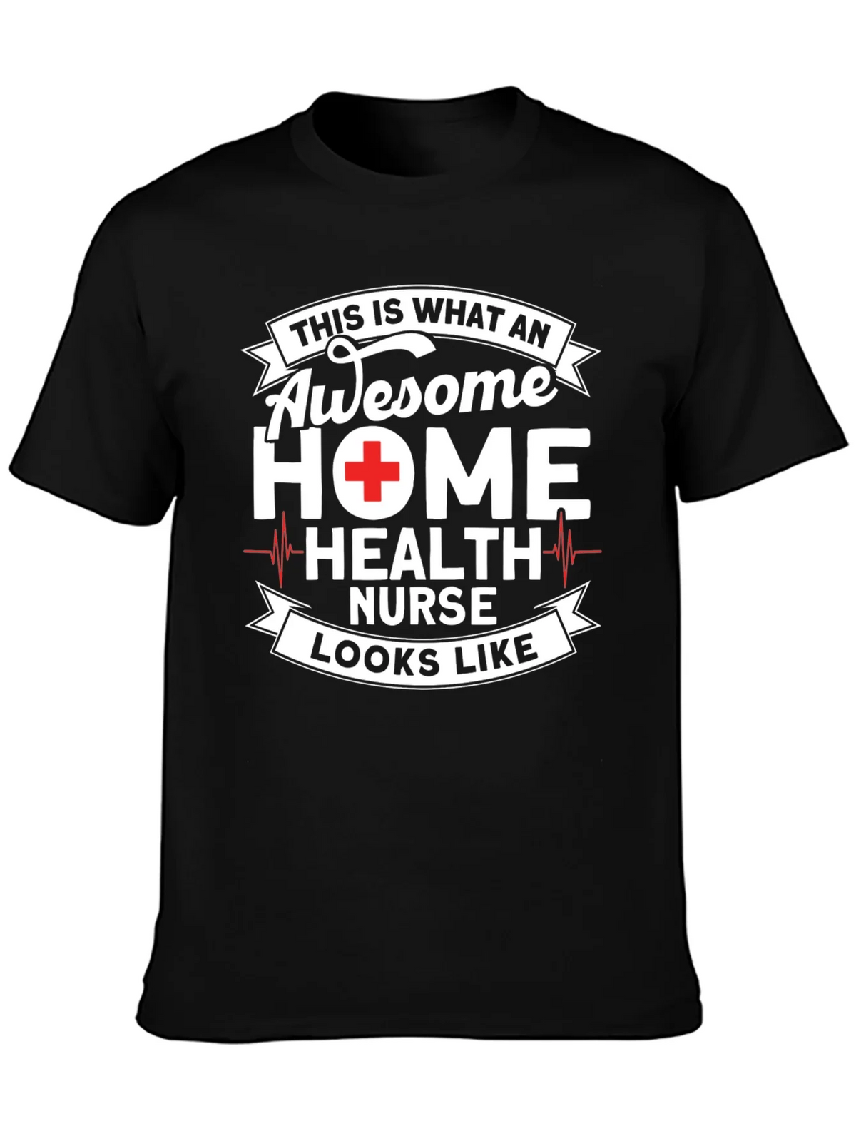 Awesome Home Health Nurse Graphic T-Shirt product image 3