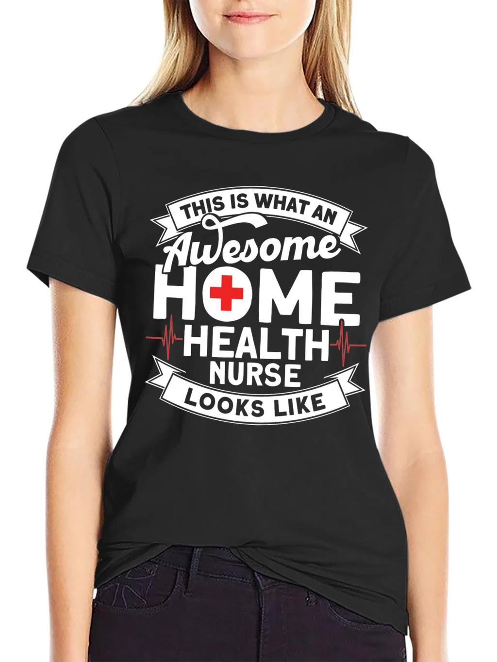 Awesome Home Health Nurse Graphic T-Shirt product image 2