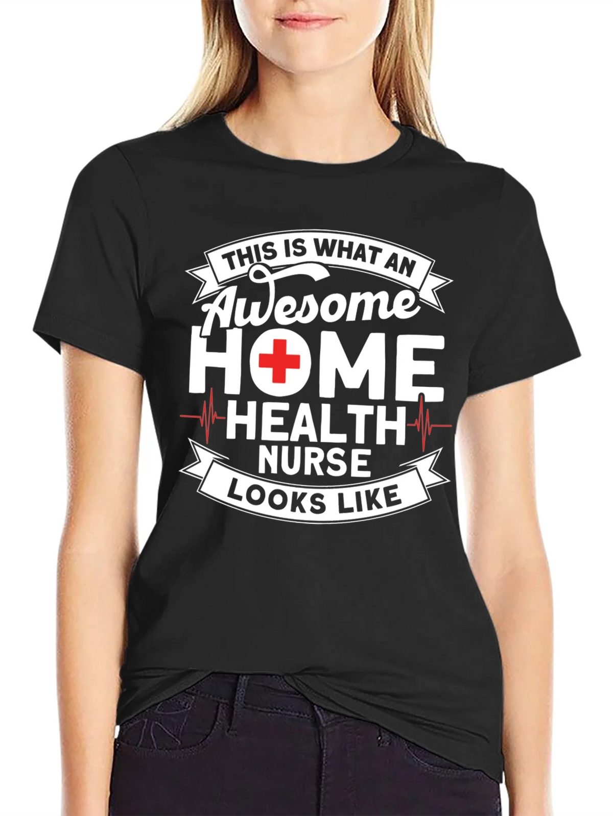 Awesome Home Health Nurse Graphic T-Shirt product image 2
