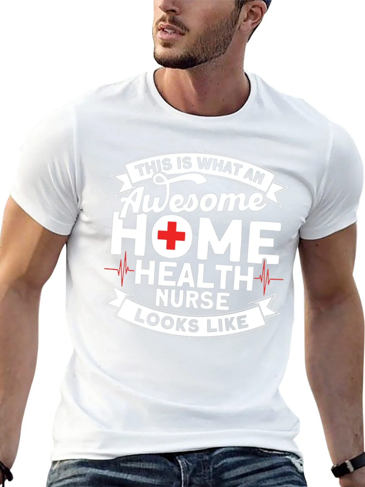 Awesome Home Health Nurse Graphic T-Shirt product image 12
