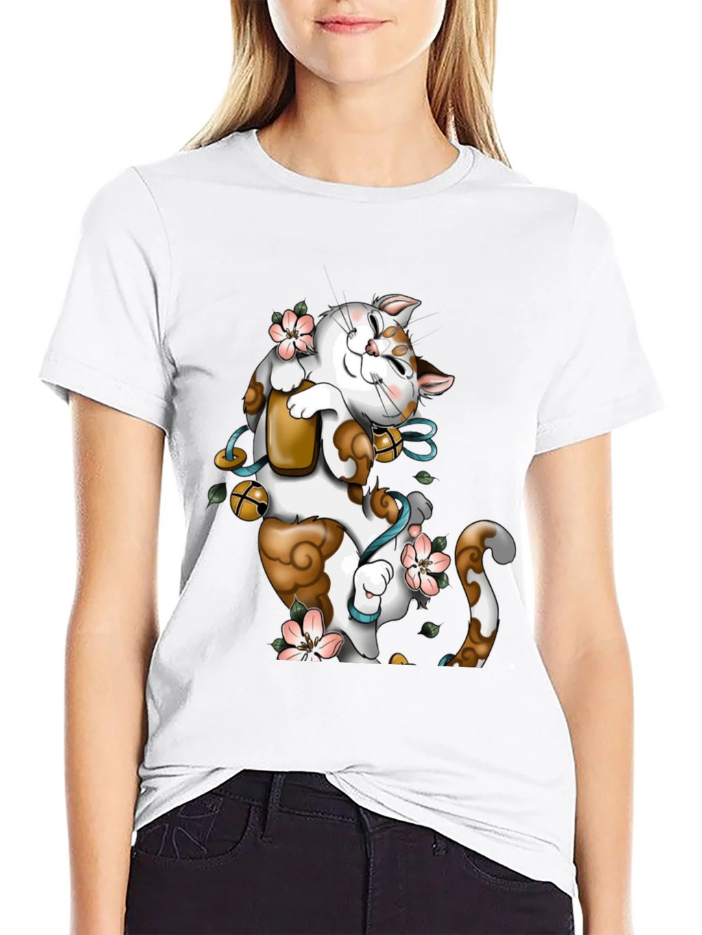 Lucky Cat Graphic T-Shirt product image 8