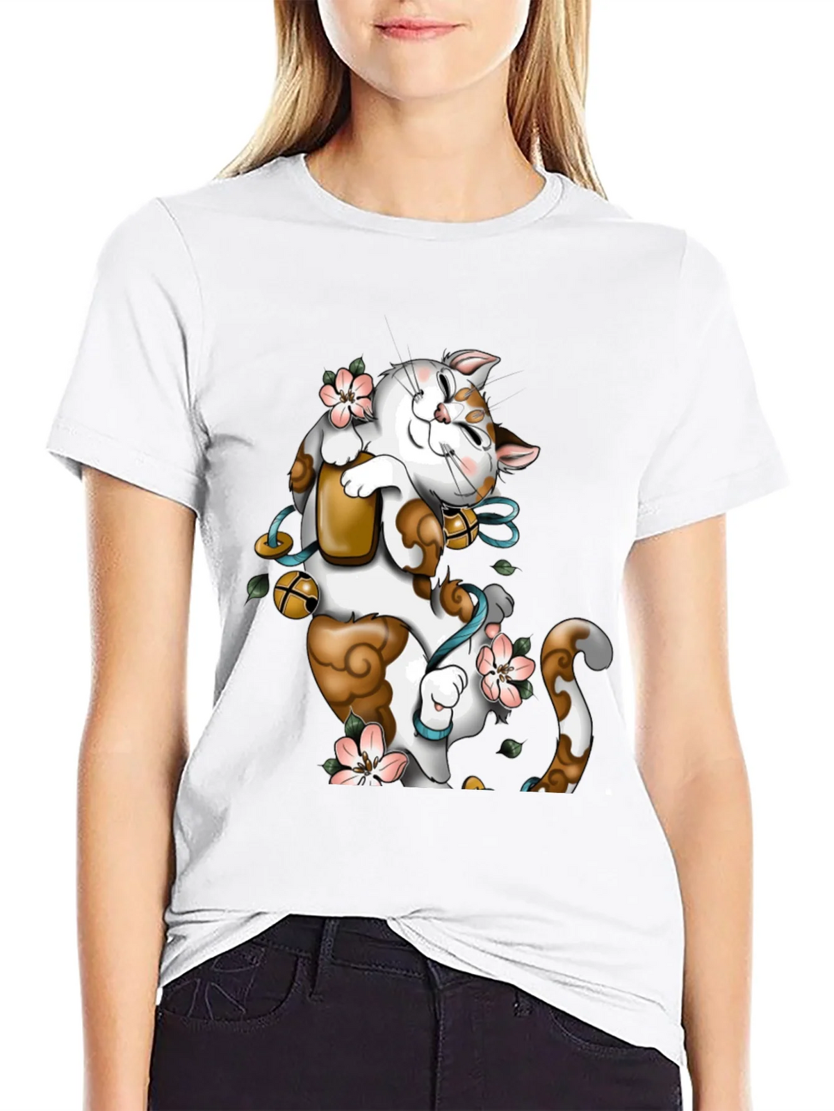 Lucky Cat Graphic T-Shirt product image 8