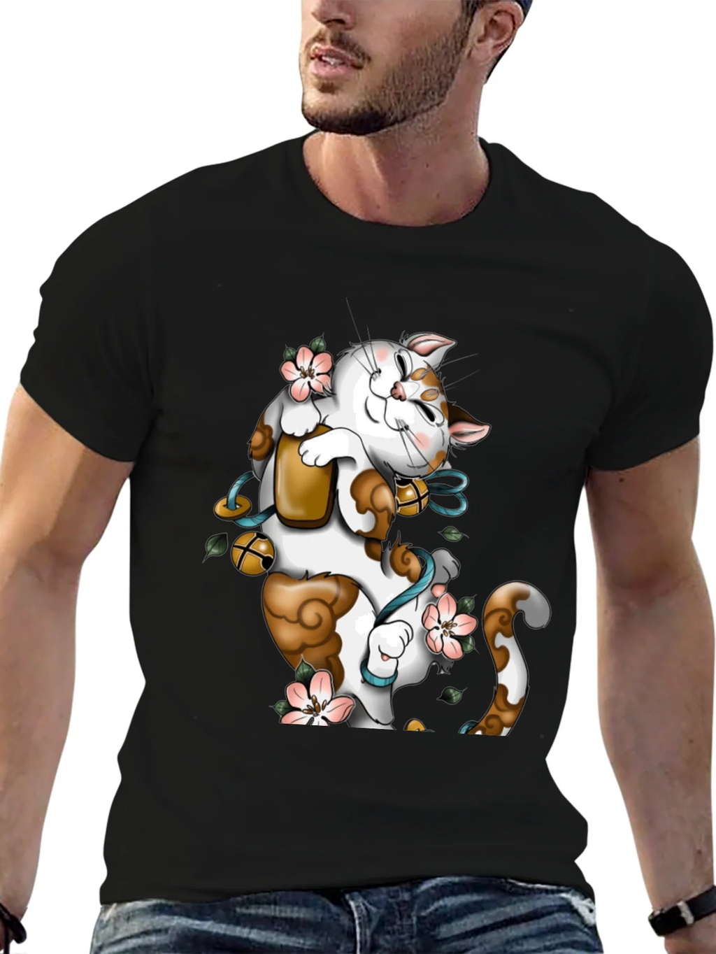 Lucky Cat Graphic T-Shirt product image 6