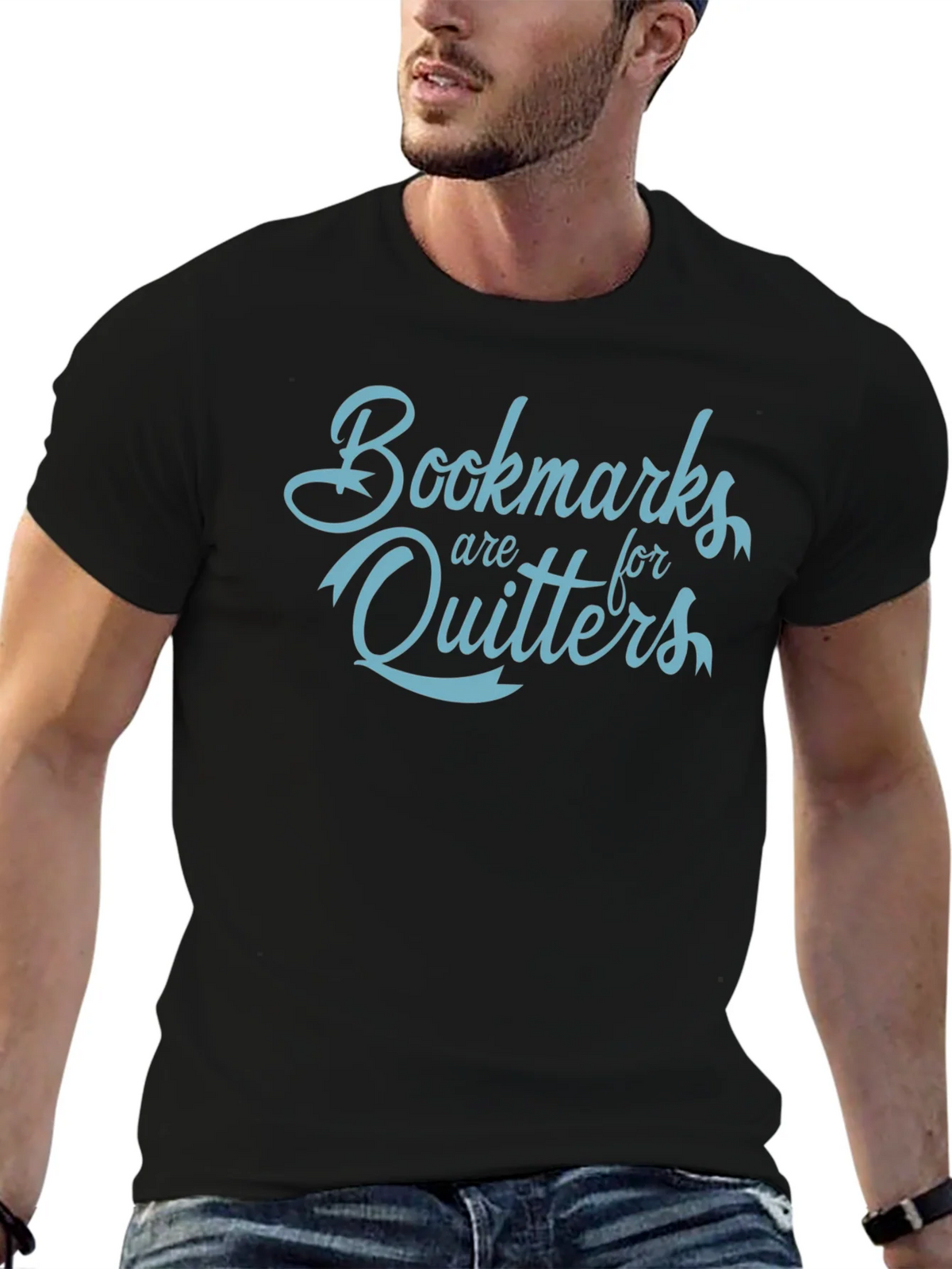 Bookmarks Are For Quitters Funny Slogan T-Shirt product image 6