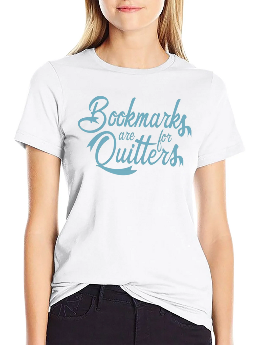 Bookmarks Are For Quitters Funny Slogan T-Shirt product image 8