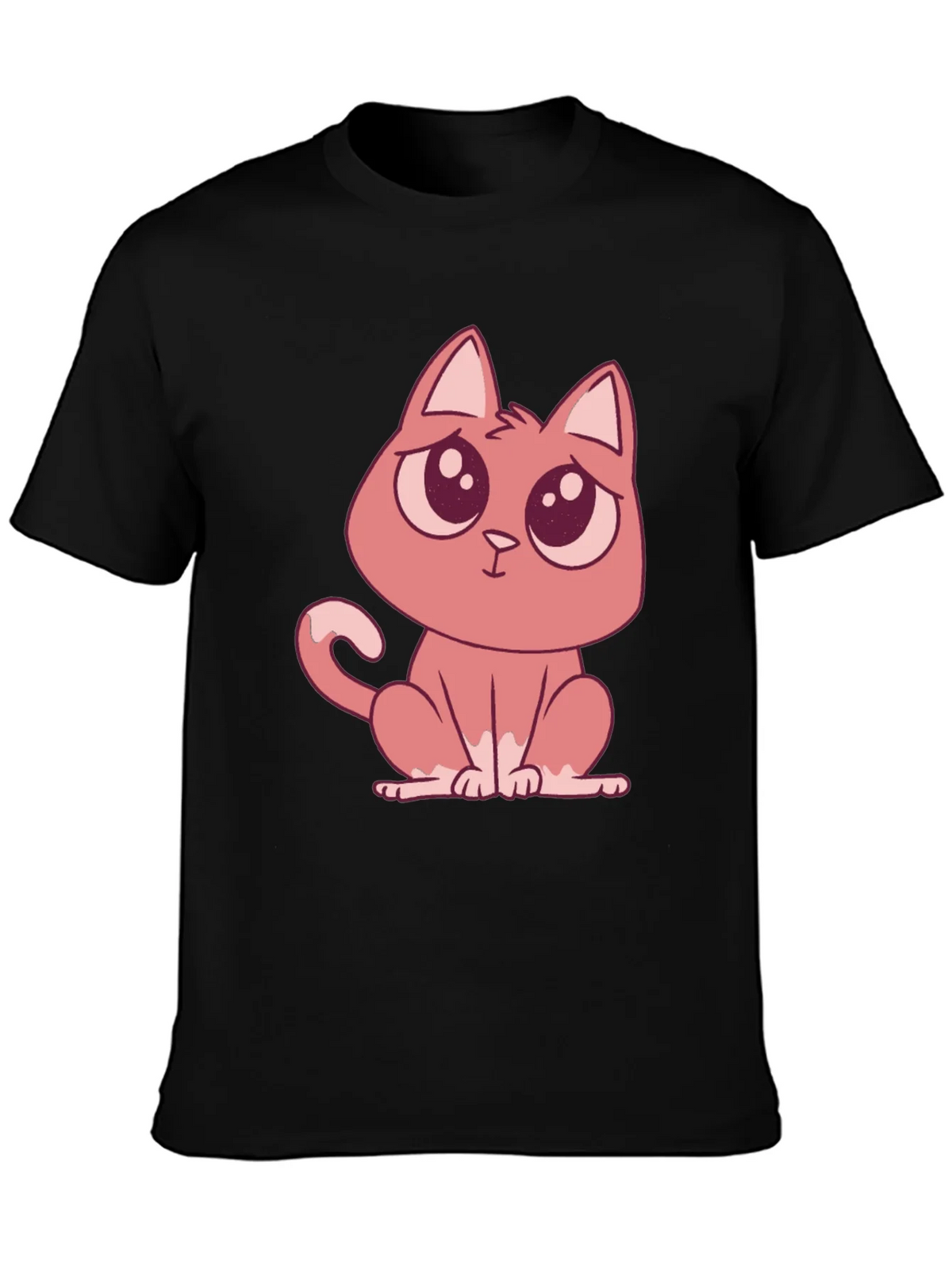 Cute Cartoon Cat Graphic Tee - Soft Cotton Comfort product image 3