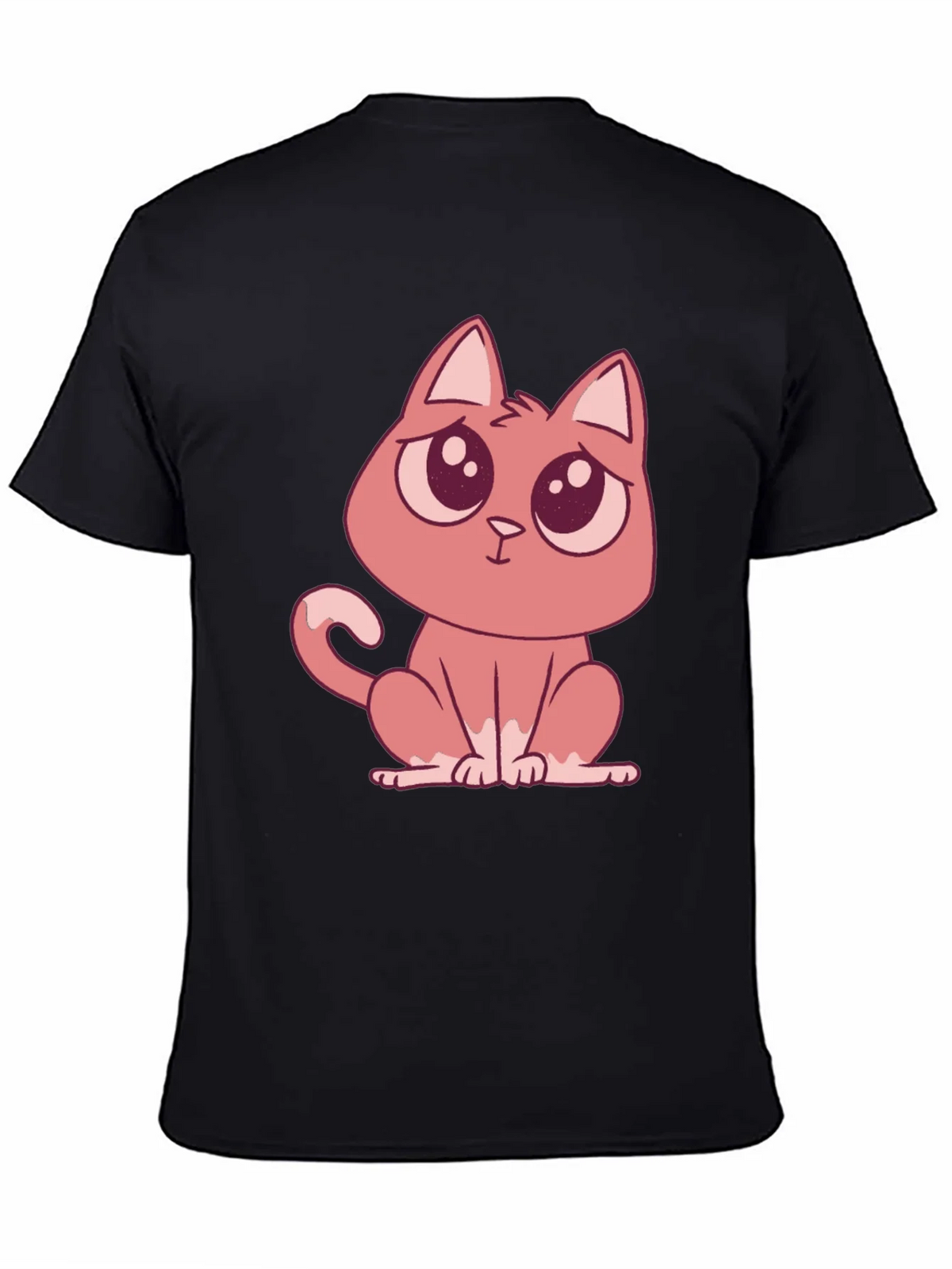 Cute Cartoon Cat Graphic Tee - Soft Cotton Comfort product image 4