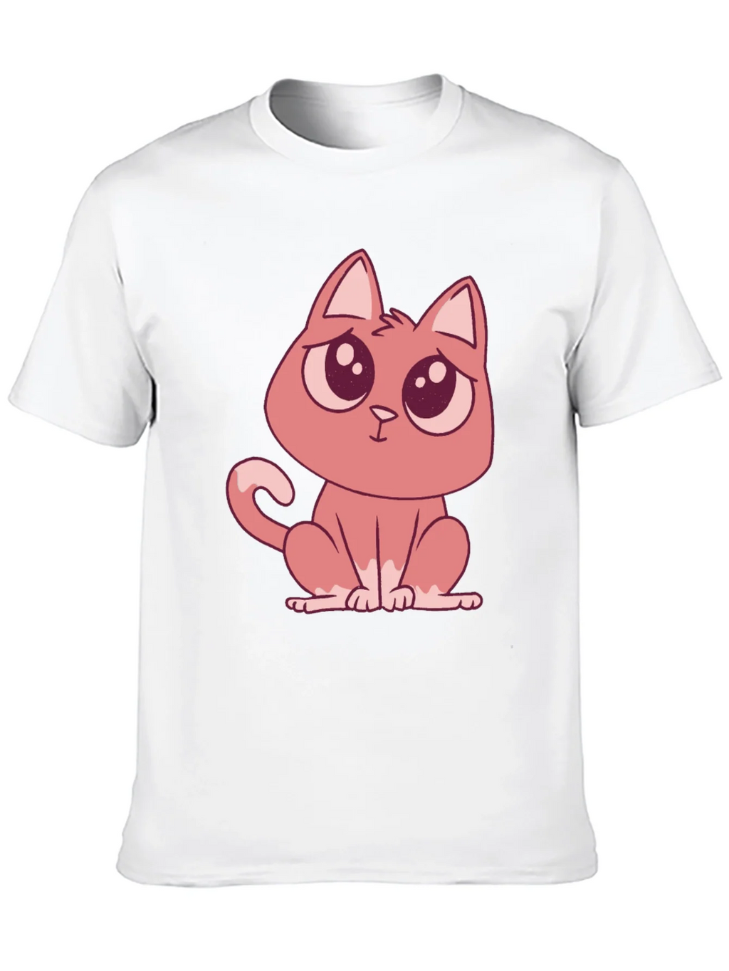 Cute Cartoon Cat Graphic Tee - Soft Cotton Comfort product image 9