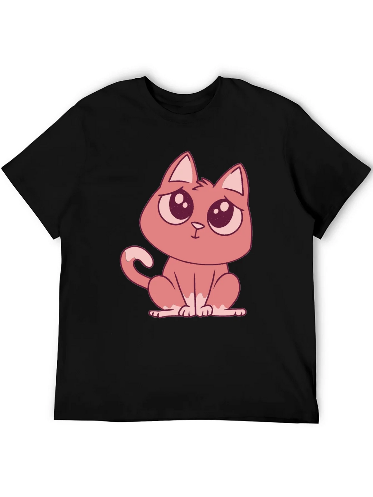 Cute Cartoon Cat Graphic Tee - Soft Cotton Comfort product image 5