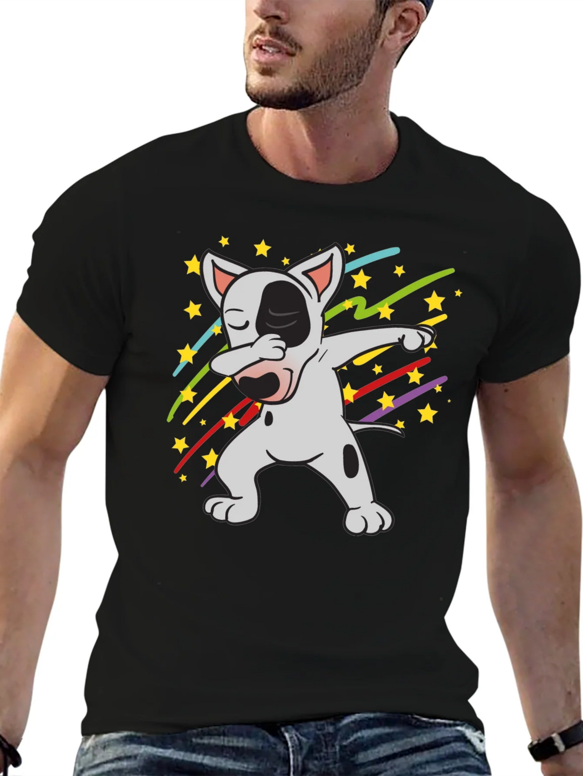 Dabbing Dog T-Shirt - Cool Graphic Tee product image 6