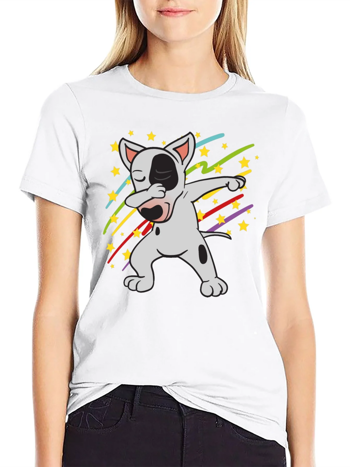 Dabbing Dog T-Shirt - Cool Graphic Tee product image 8