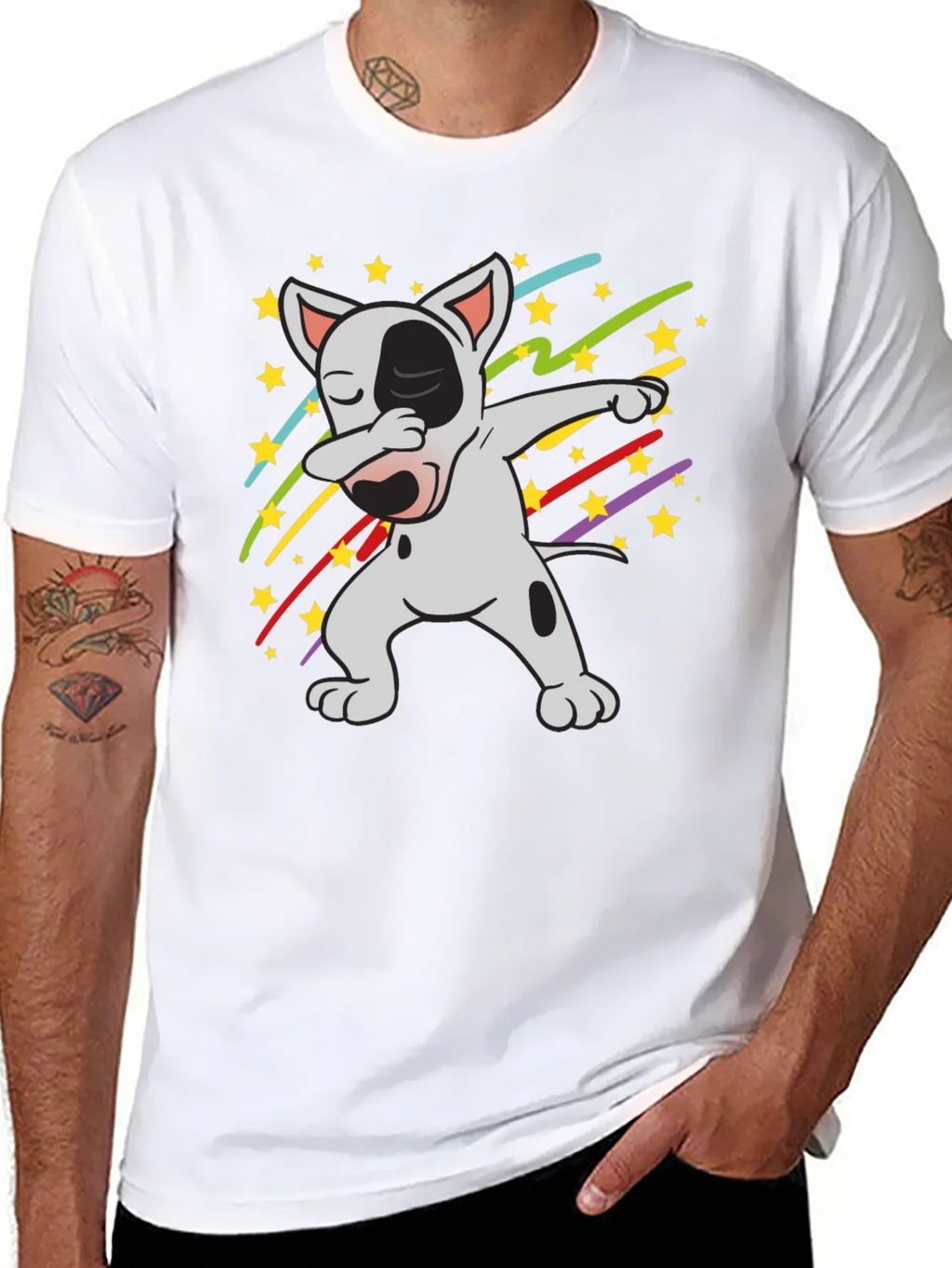 Dabbing Dog T-Shirt - Cool Graphic Tee product image 7