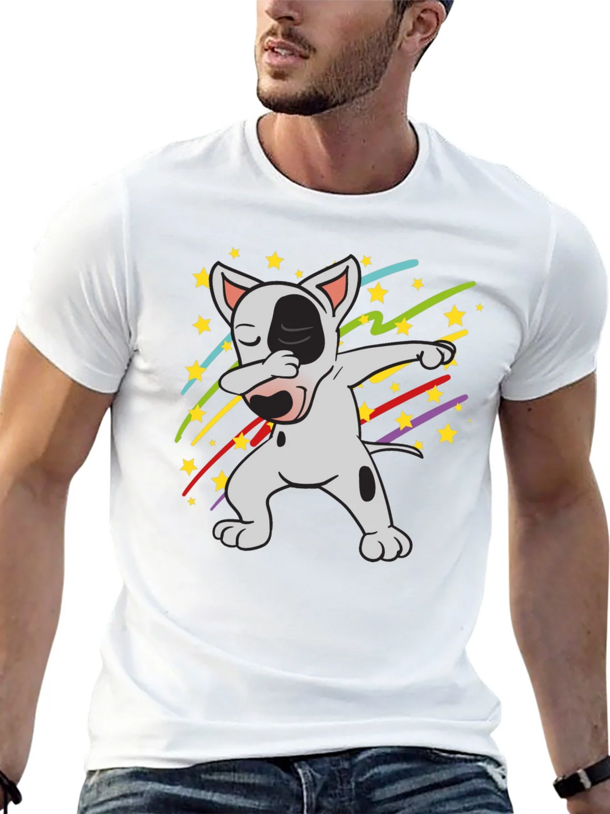 Dabbing Dog T-Shirt - Cool Graphic Tee product image 12