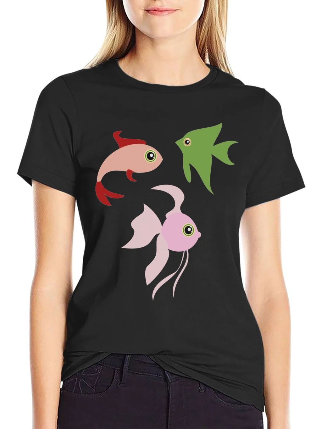 Fish Graphic Tee - Black product image 2