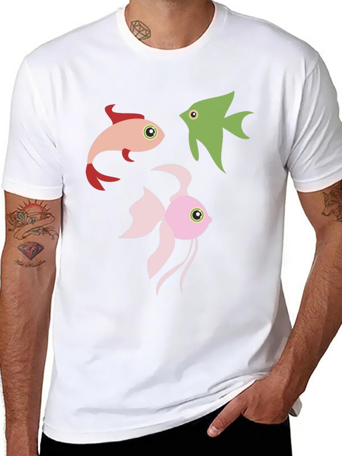 Fish Graphic Tee - Black product image 7