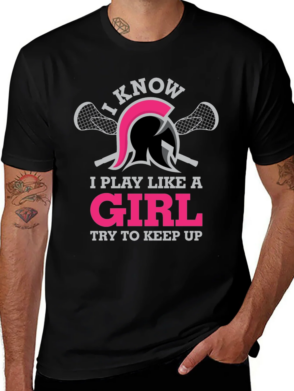 I Play Like A Girl Lacrosse T-Shirt product image 1