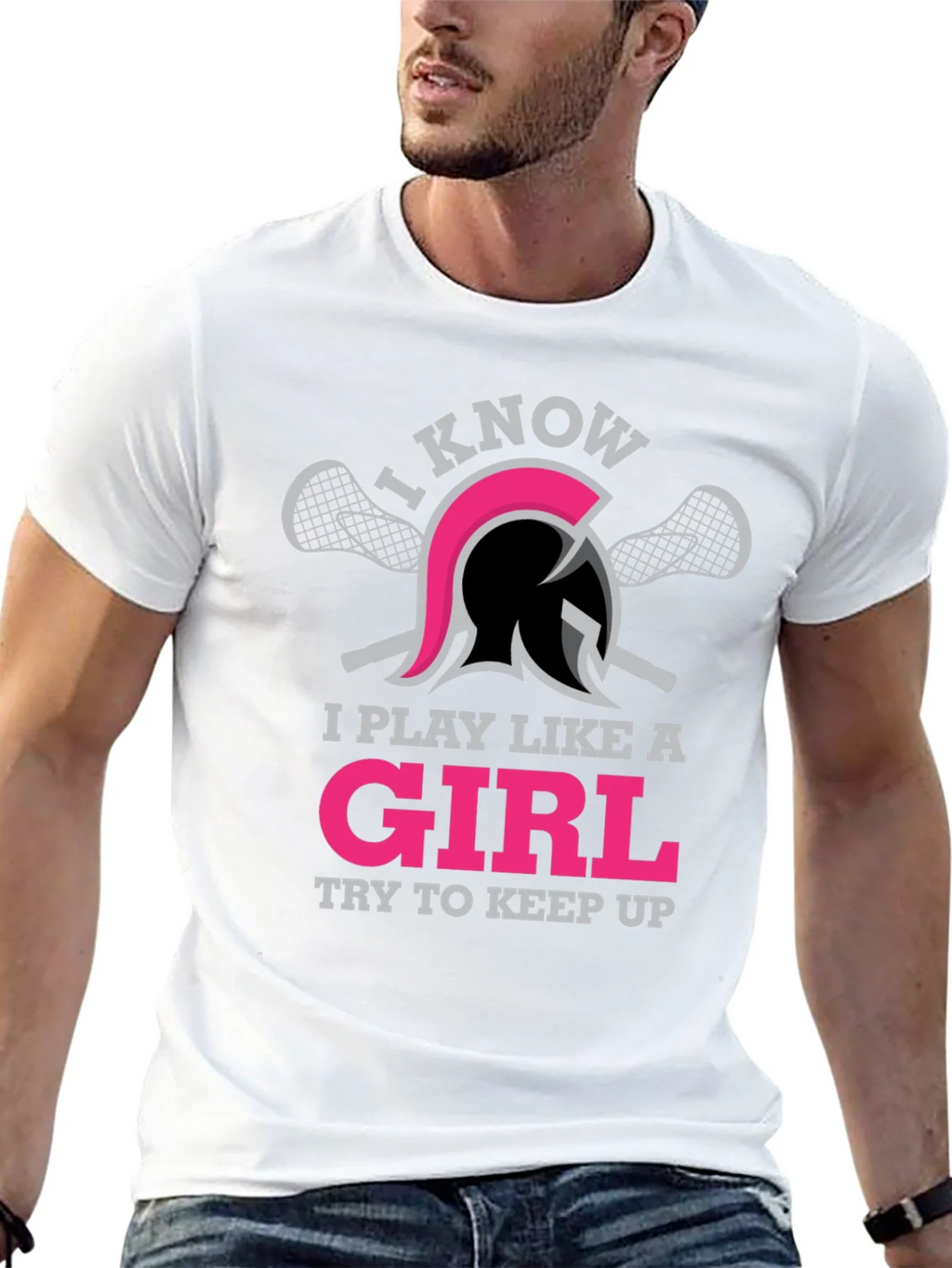 I Play Like A Girl Lacrosse T-Shirt product image 12