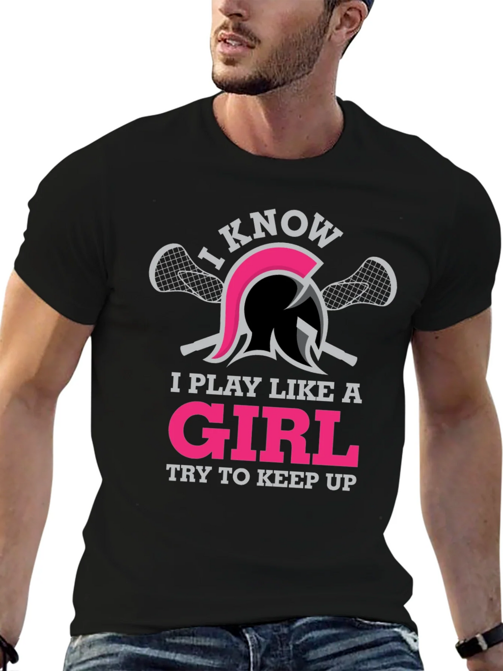 I Play Like A Girl Lacrosse T-Shirt product image 6
