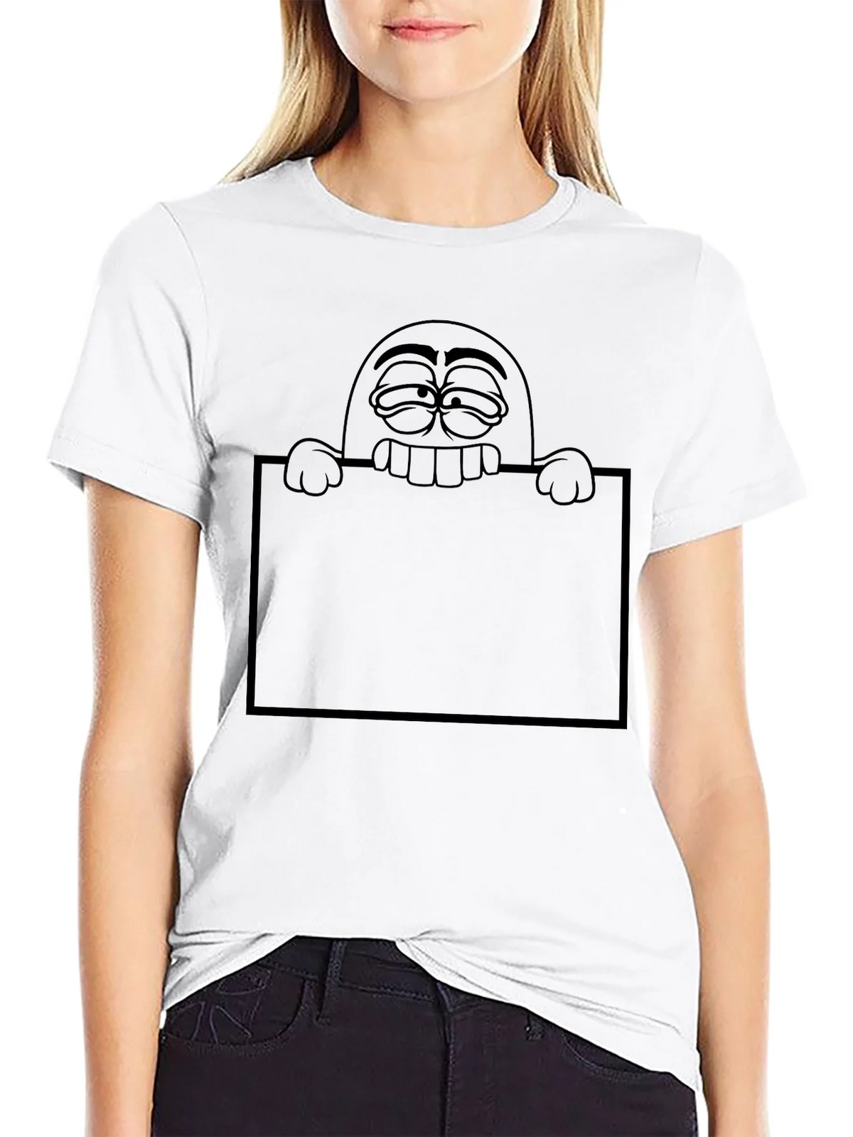 Funny Cartoon Graphic Black T-Shirt product image 8