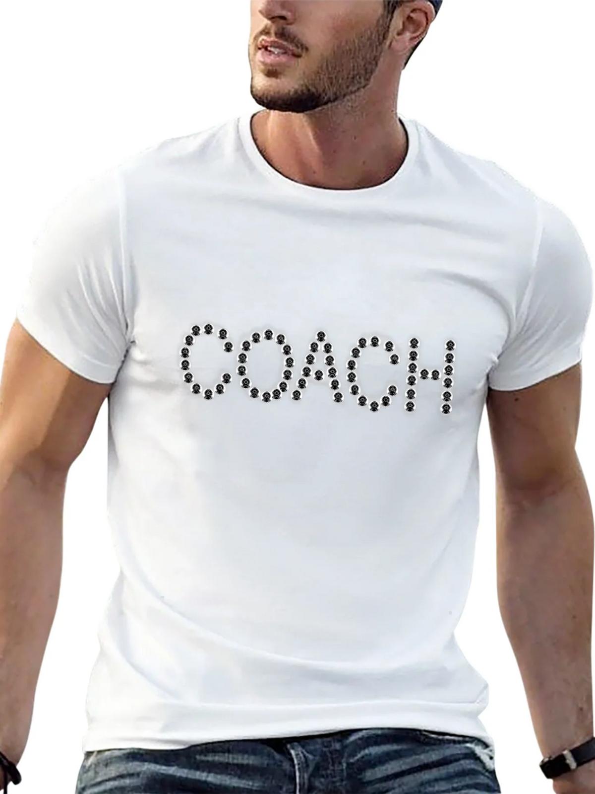 Mens Black T-Shirt - Coach Lettering product image 4