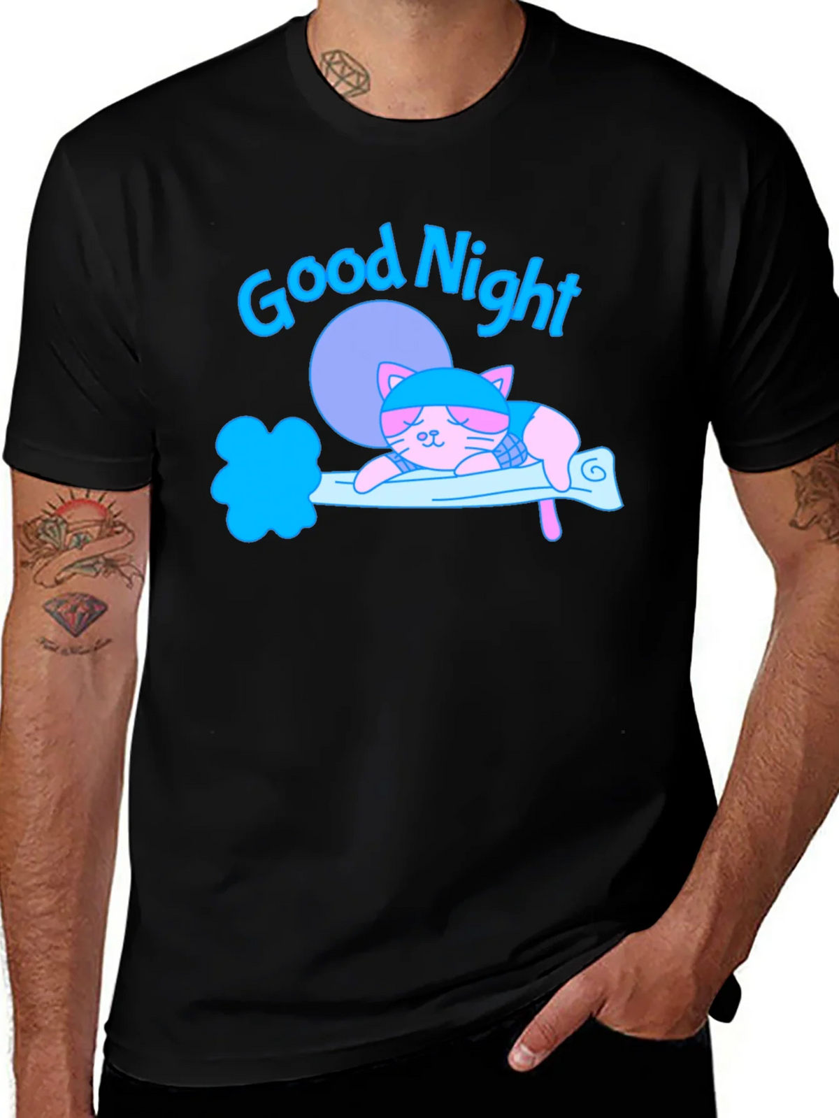 Good Night Cat T-Shirt product image 1
