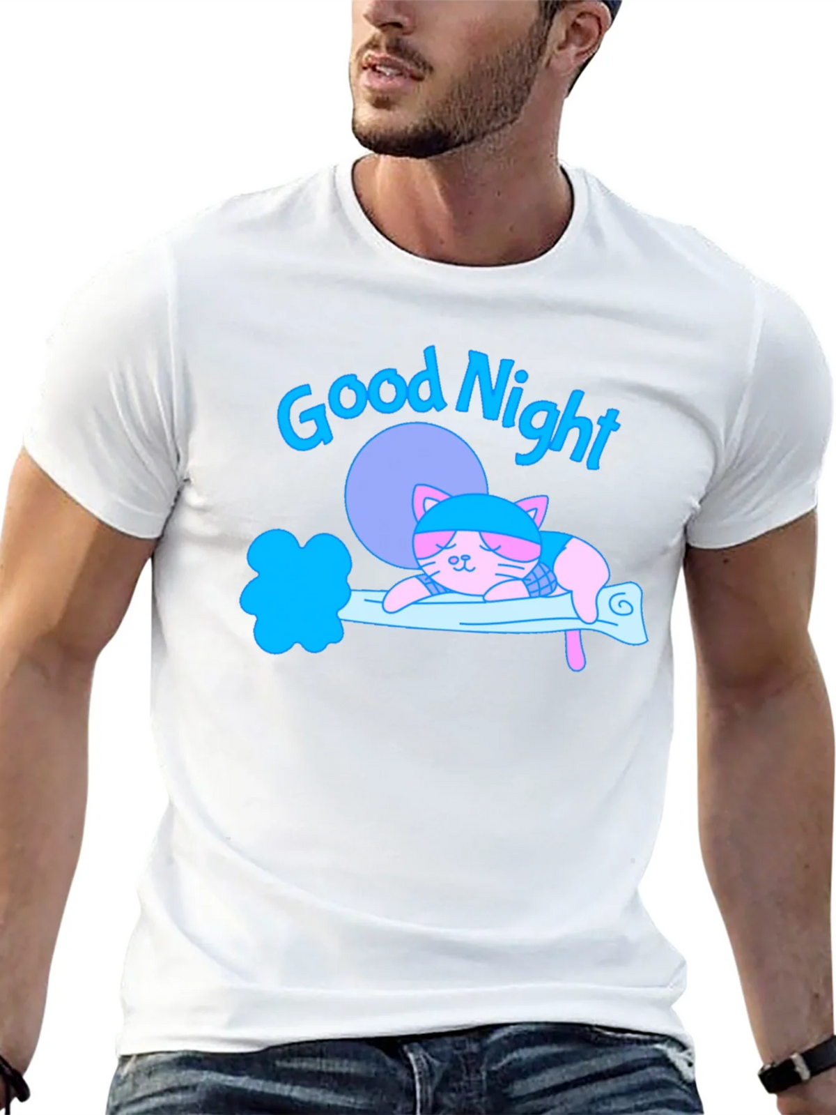 Good Night Cat T-Shirt product image 12