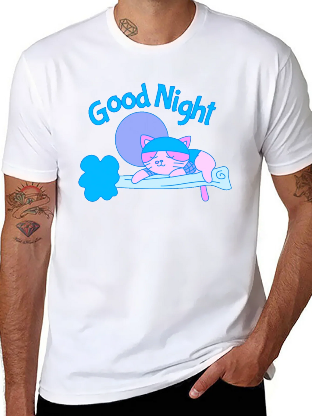 Good Night Cat T-Shirt product image 7