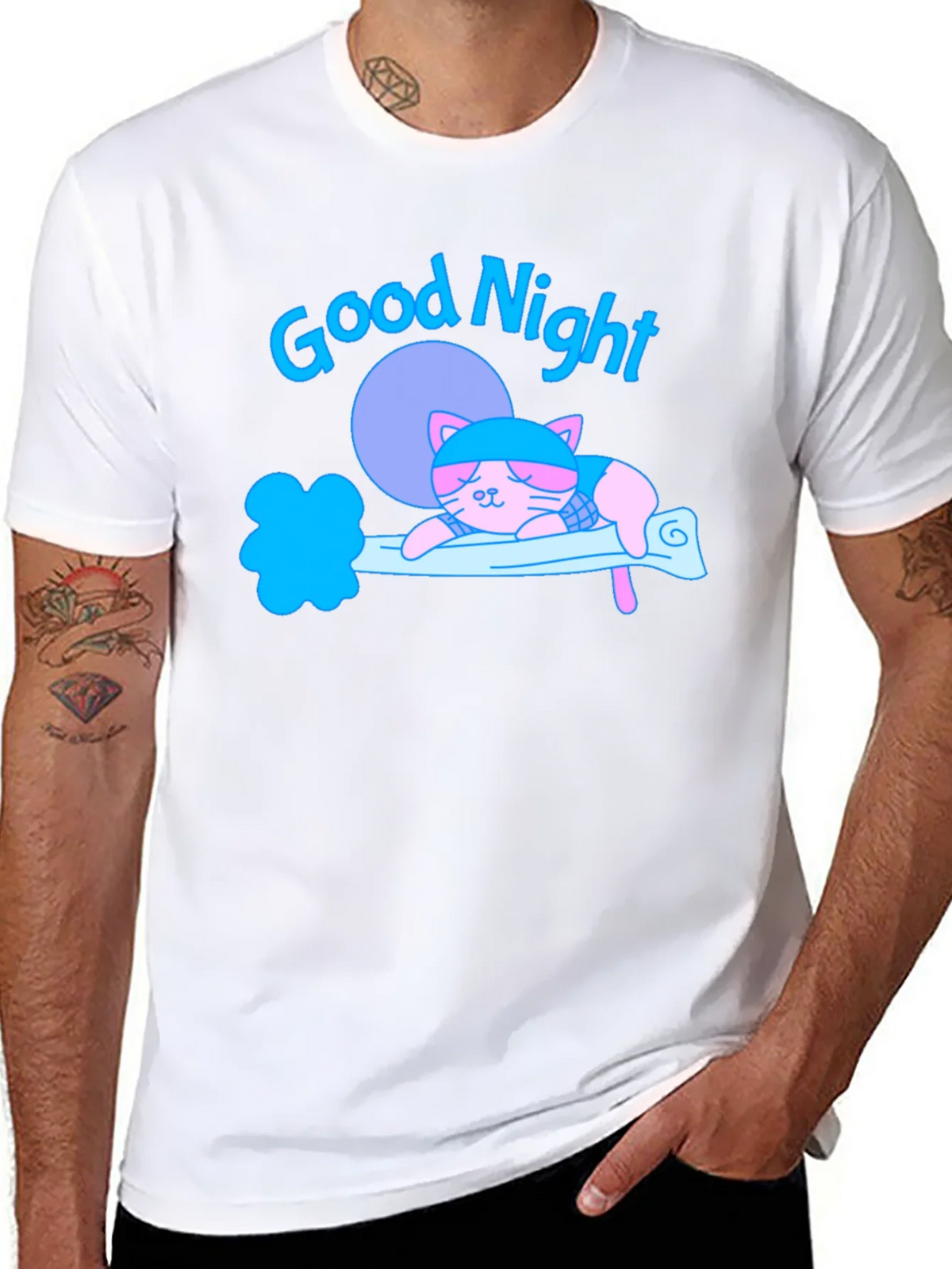 Good Night Cat T-Shirt product image 7