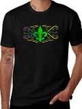 Mardi Gras Fleur-de-lis Graphic Tee product image 1