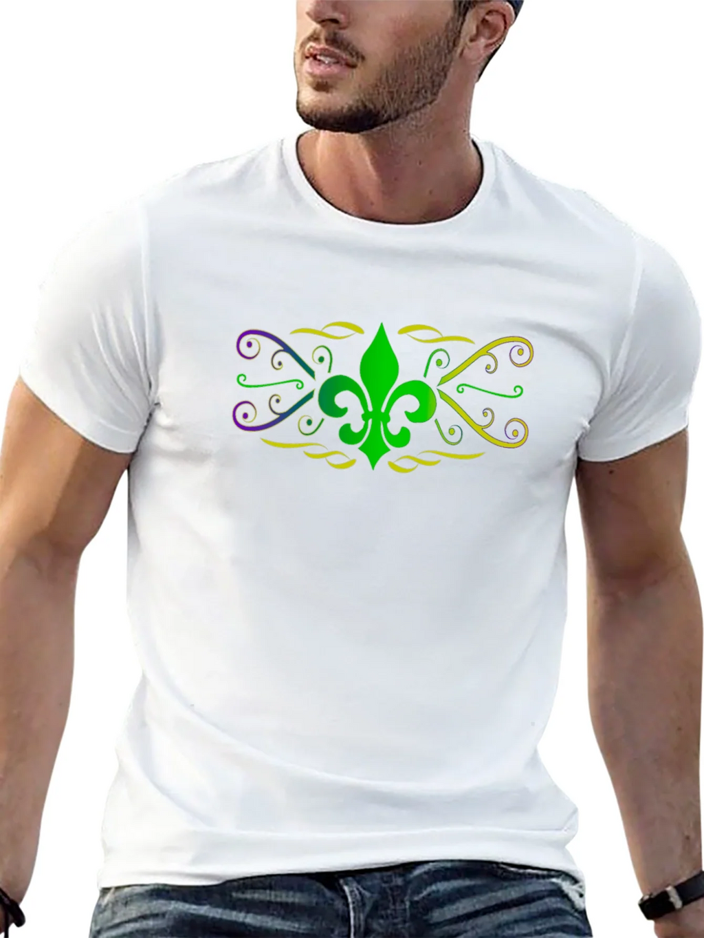 Mardi Gras Fleur-de-lis Graphic Tee product image 12