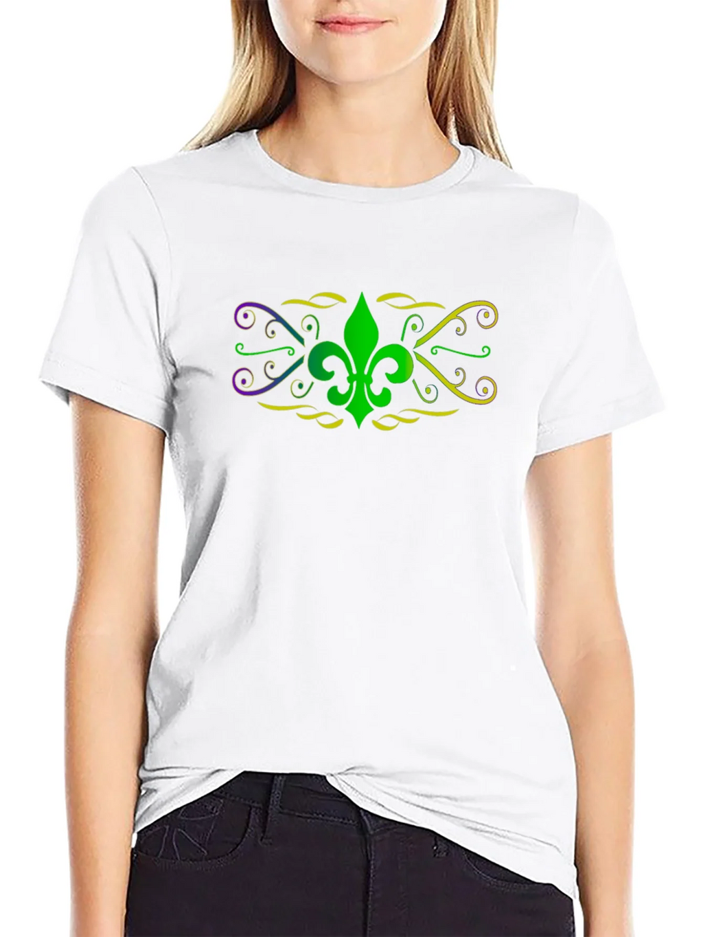 Mardi Gras Fleur-de-lis Graphic Tee product image 8