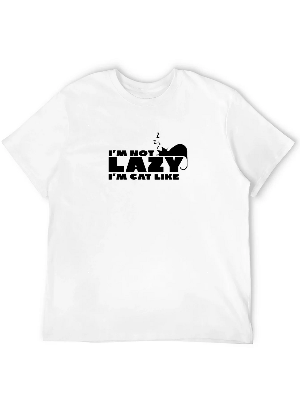 Im Not Lazy Im Cat Like Graphic Tee product image 11