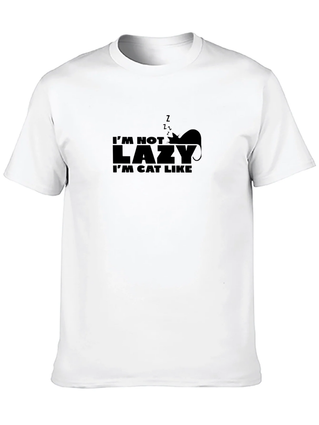 Im Not Lazy Im Cat Like Graphic Tee product image 9
