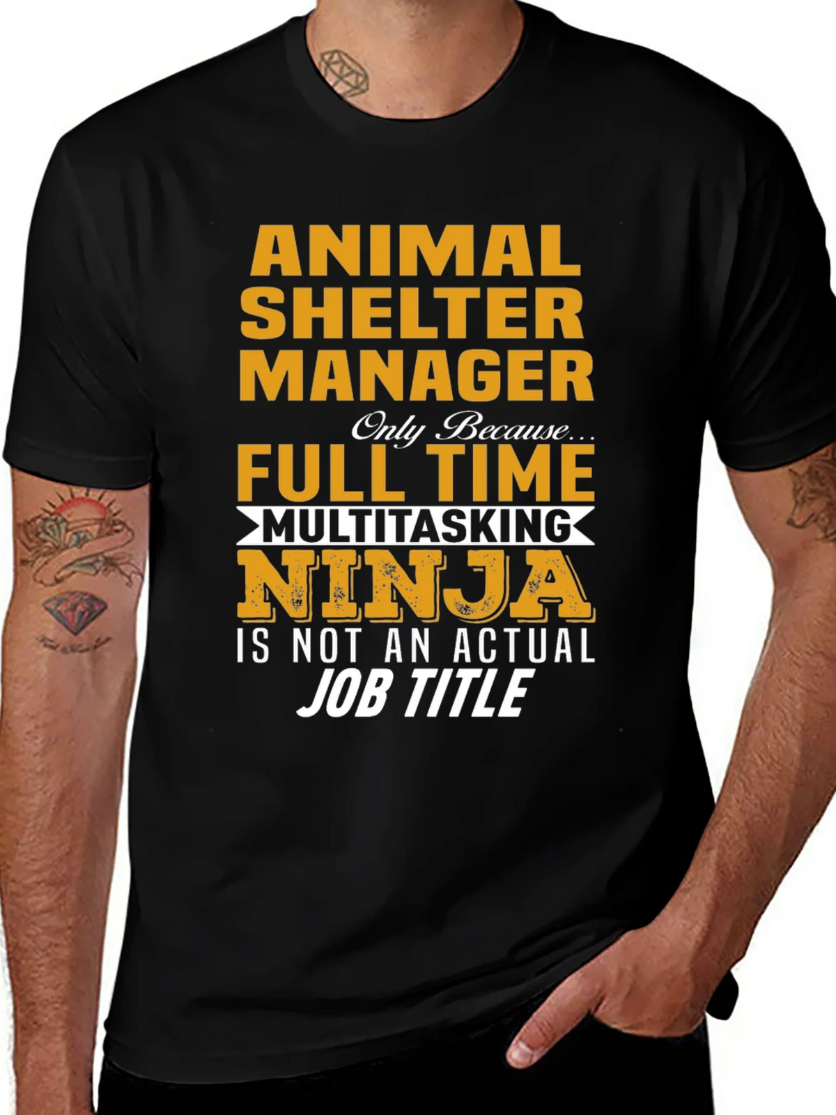 Animal Shelter Manager Multitasking Ninja T-Shirt product image 1