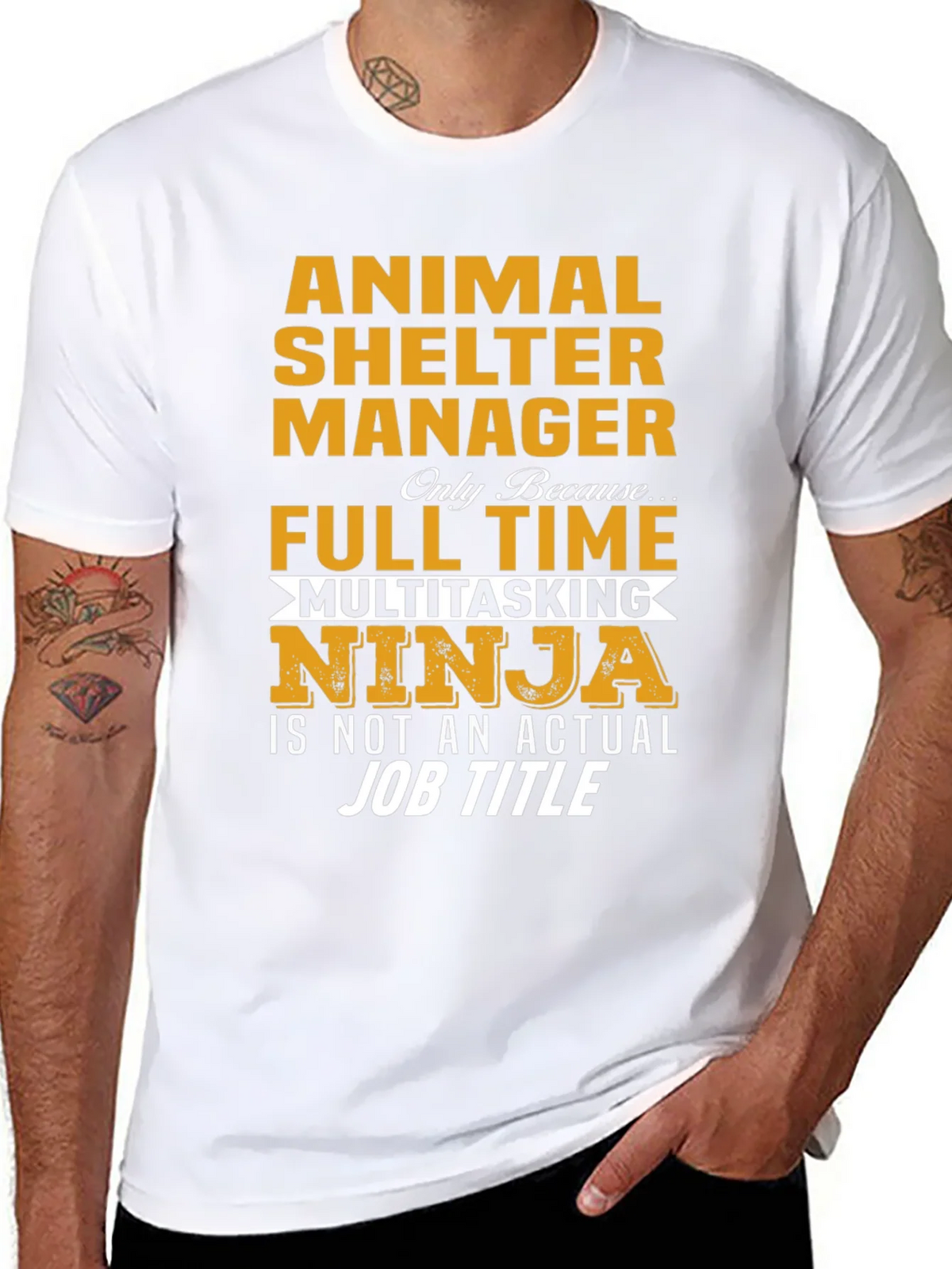 Animal Shelter Manager Multitasking Ninja T-Shirt product image 7