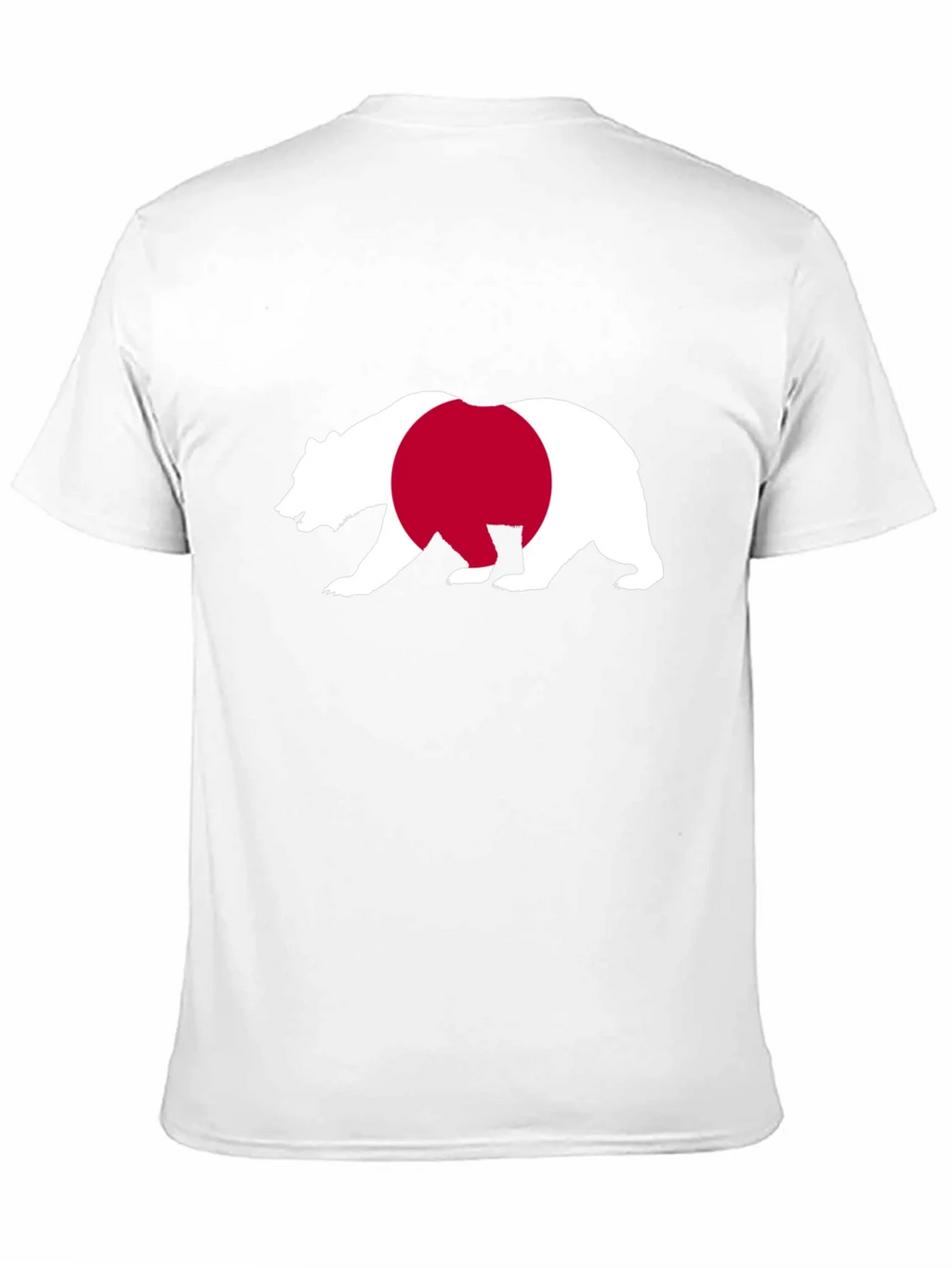 Bear Japan Flag Graphic Tee - Black Cotton Shirt product image 10