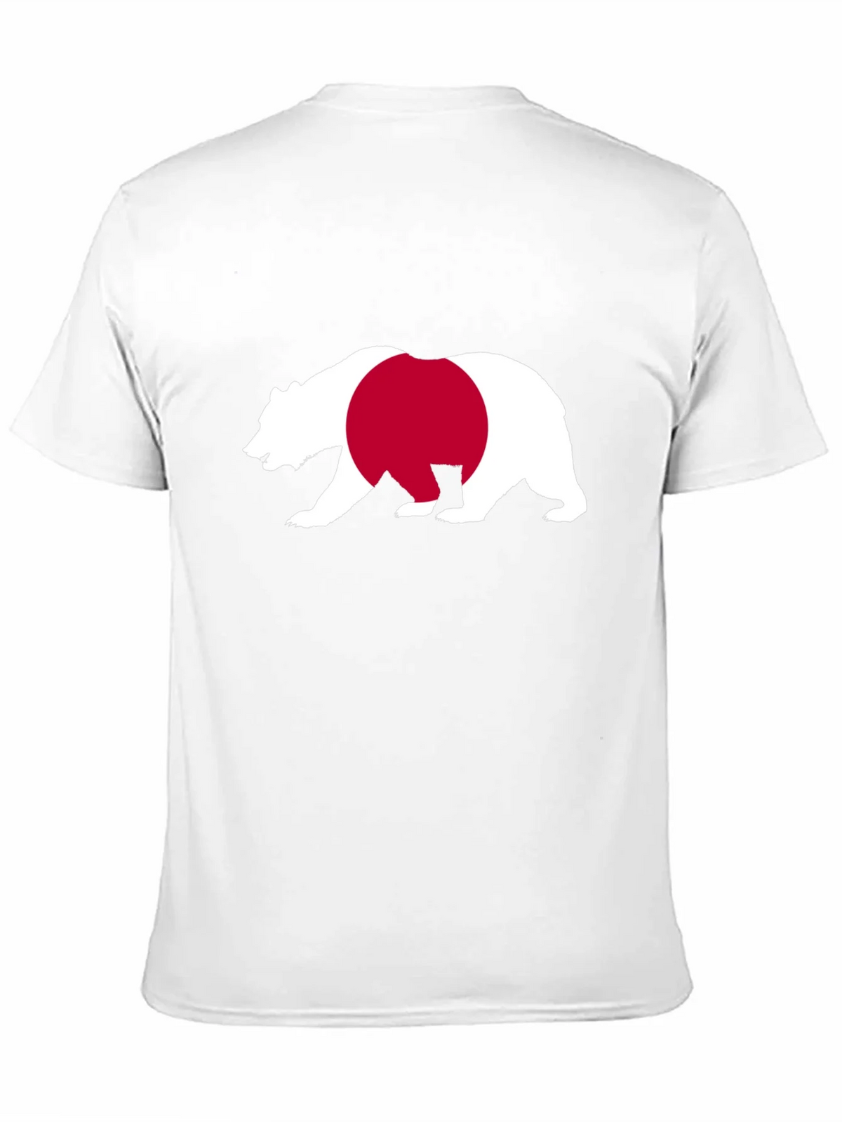 Bear Japan Flag Graphic Tee - Black Cotton Shirt product image 10